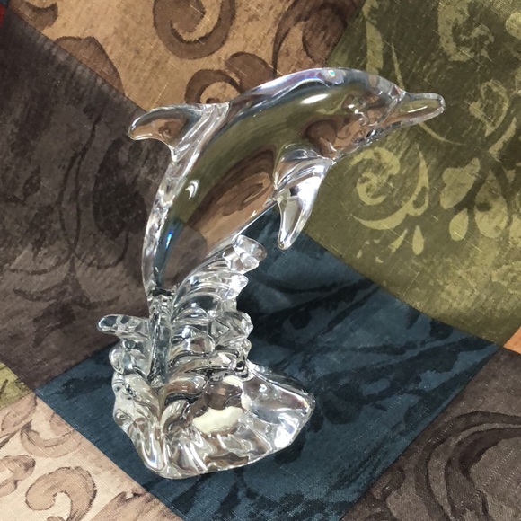 🐬EUC Genuine Crystal Dolphin 🐬 Paperweight - Picture 2 of 5
